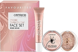 Kup Zestaw do makijażu - Catrice More Than Glow Face Set Rose Gold (tint 15 ml + highlighter 5,9 g + powder 8 g)
