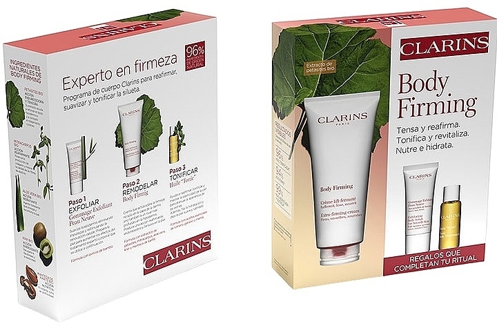 Zestaw - Clarins Body Firming Set (b/cr/200ml + b/scr/30ml + b/oil/10ml) — Zdjęcie N1