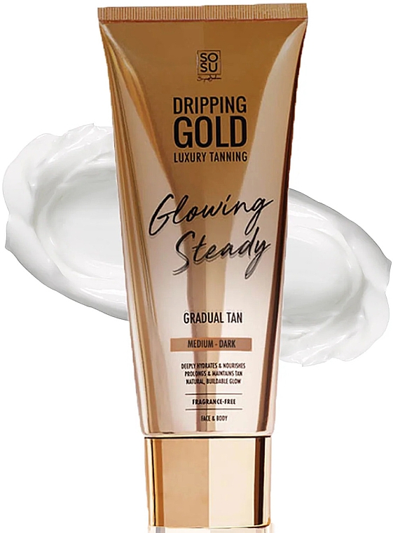 Samoopalacz do ciała - Sosu by SJ Dripping Gold Glowing Steady Gradual Tan Medium/Dark — Zdjęcie N1