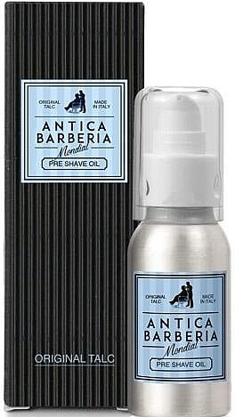 Olejek przed goleniem - Mondial Original Talc Antica Barberia Pre Shave Oil — Zdjęcie N1