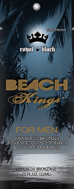 Krem do opalania w solarium dla mężczyzn - Tan Asz U Beach Kings For Men (próbka)	 — Zdjęcie N1