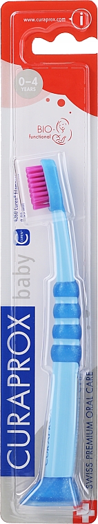 Ultramiękka szczoteczka do zębów dla dzieci, CS 4260, niebieska - Curaprox Curakid — Zdjęcie N1