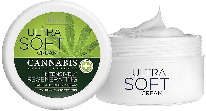 Intensywnie regenerujący krem do twarzy i ciała - Revers Inelia Cannabis Intensively Regenerating Face & Body Cream — Zdjęcie N1