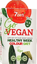 Kup Zestaw masek w płachcie - 7 Days Go Vegan Healthy Week Color Diet (7 x f/mask/28g)
