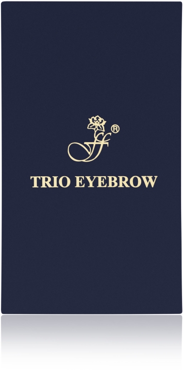 Potrójne prasowane cienie do brwi (z aplikatorem) - FFleur Trio Eyebrow