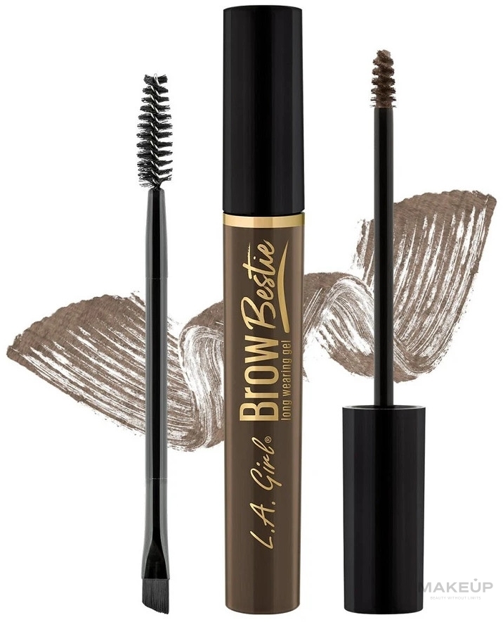 Zestaw do brwi - L.A. Girl Brow Bestie Long Wearing Gel Kit — Zdjęcie Cool Brown