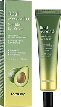 Odżywczy krem pod oczy z olejkiem z awokado - FarmStay Real Avocado Nutrition Eye Cream — Zdjęcie N2