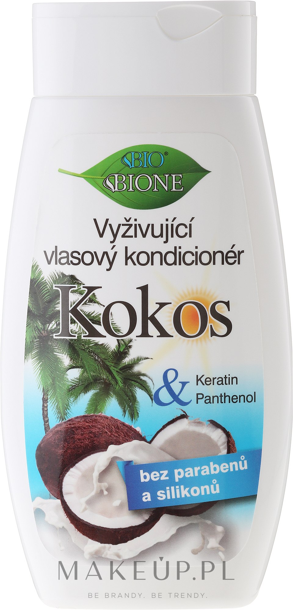 Kokosowa odżywka do włosów - Bione Cosmetics Coconut Nourishing Conditioner — фото 260 ml