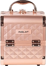 Kasetka kosmetyczna, różowe złoto - Inglot Diamond Makeup Case KC-MB152 MK107-4HE Rose Gold — Zdjęcie N1