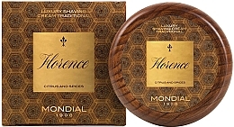 Kup Krem do golenia Florence - Mondial Traditional Shaving Cream Wooden Bowl