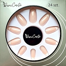 Kup Sztuczne paznokcie Francuski manicure, migdał - Deni Carte 5814