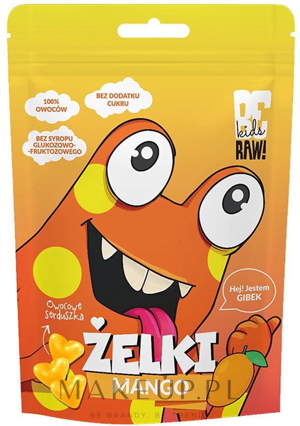 BeRAW Kids Mango Gummies - Żelki mango | Makeup.pl