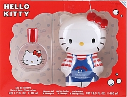 PRZECENA! Air-Val International Hello Kitty - Zestaw (edt/50 ml + sh/gel/shm/400 ml) * — Zdjęcie N2