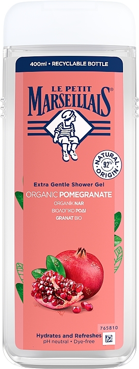 Delikatny żel pod prysznic Śródziemnomorski granat - Le Petit Marseillais Pomegranate Shower Gel