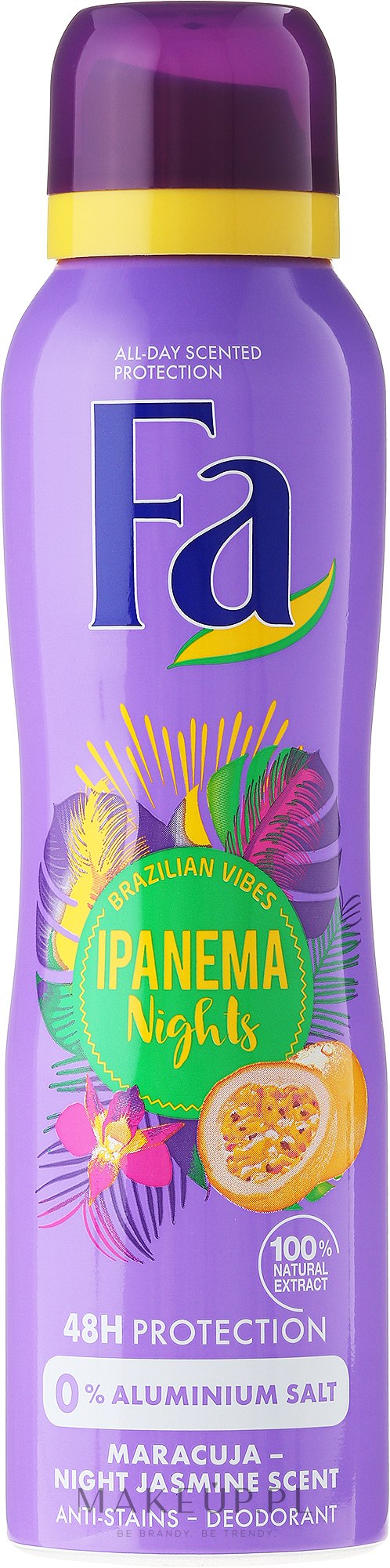 Dezodorant w sprayu bez soli glinu - Fa Ipanema Nights Deo Spray — Zdjęcie 150 ml