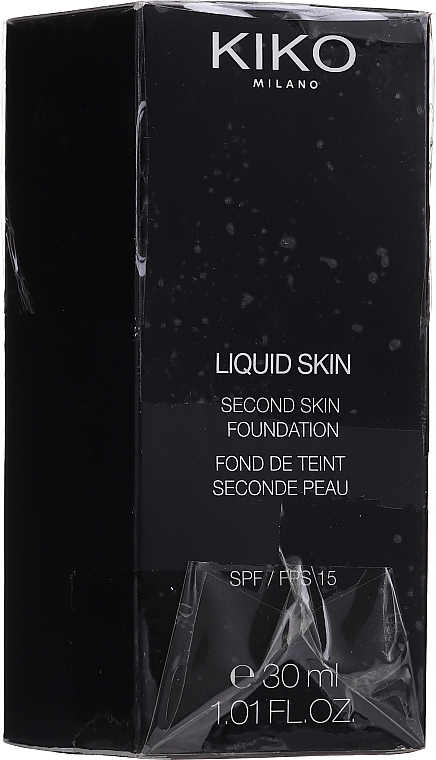 PRZECENA! Podkład do twarzy - KIKO Milano Liquid Skin Second Skin Foundation * — Zdjęcie N3