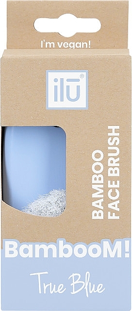 Szczotka do twarzy, niebieska - Ilu Bamboo Face Brush — Zdjęcie N2
