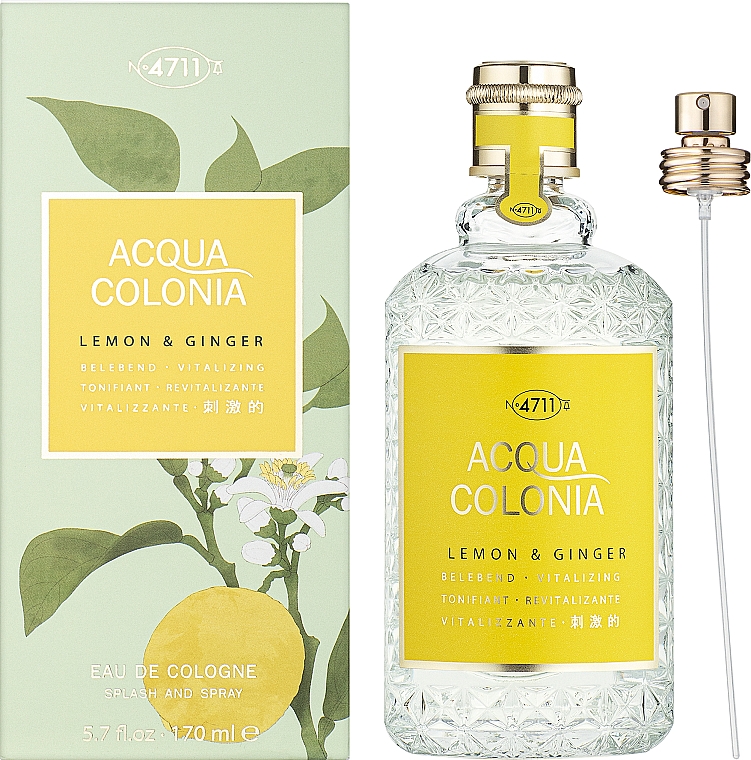 Maurer & Wirtz 4711 Aqua Colognia Lemon & Ginger - Woda kolońska — Zdjęcie N2