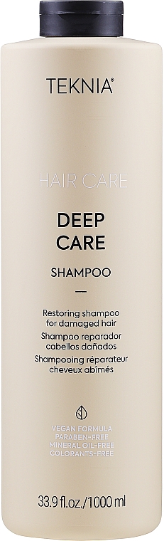 Regenerujący szampon do włosów zniszczonych - Lakmé Teknia Deep Care Shampoo — Zdjęcie N1