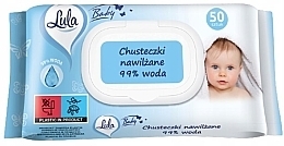 Chusteczki nawilżane dla niemowląt z 99% zawartością wody, 50 szt. - LULA Baby — Zdjęcie N1