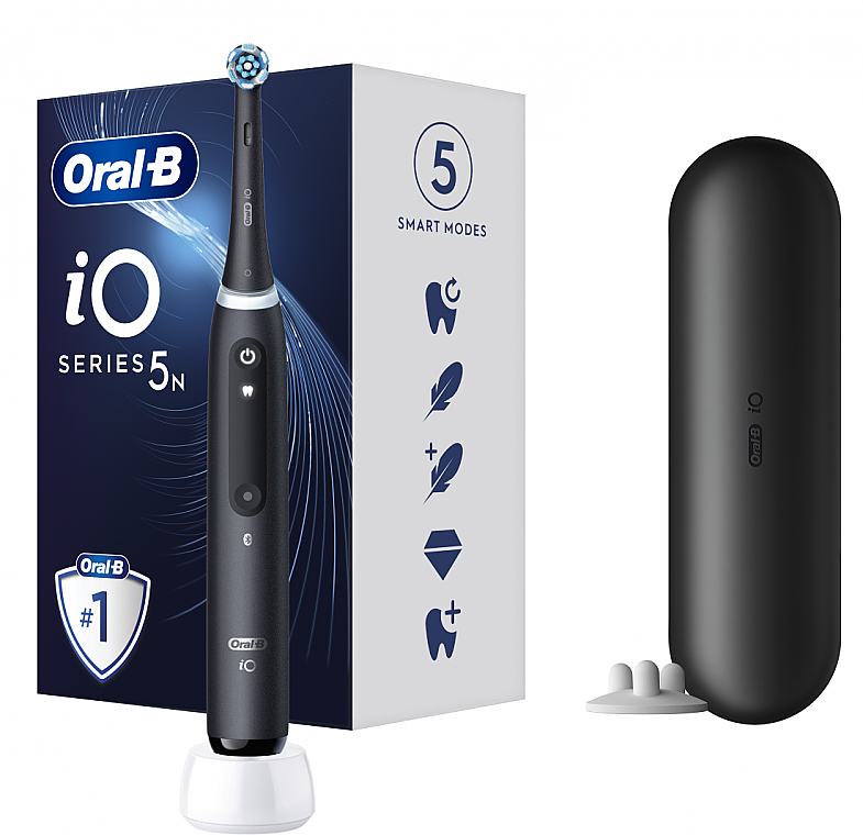 Elektryczna szczoteczka do zębów, matowa czerń - Oral-B iO Series 5 — Zdjęcie N1