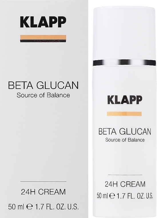 Lekki krem pielęgnacyjny do twarzy - Klapp Beta Glucan 24H Cream — Zdjęcie N2