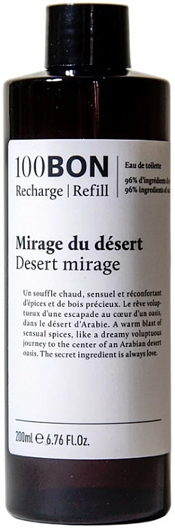 100BON Mirage du Desert - Woda toaletowa (wymienny wkład) — Zdjęcie N1