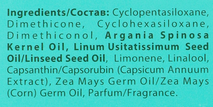 Olejek leczniczy z olejkiem arganowym, i lnianym - Barex Italiana Olioseta Oil Treatment for Hair — Zdjęcie N4