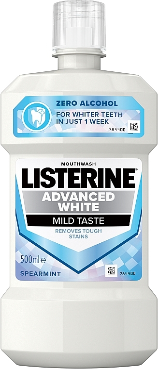 Wybielający płyn do płukania jamy ustnej - Listerine Advanced White Mild Taste