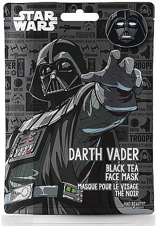 Nawilżająca maseczka do twarzy z ekstraktem z czarnej herbaty - Mad Beauty Star Wars Face Darth Vader — Zdjęcie N1