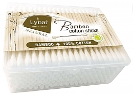 Kup Patyczki kosmetyczne w plastikowym pudełku, 200 szt. - Mattes Lybar Bamboo Cotton Sticks