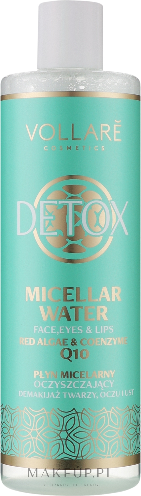 Płyn micelarny - Vollare Detox Micellar Water Face & Eyes — Zdjęcie 400 ml