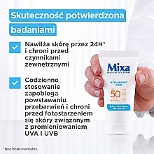 Codzienny krem nawilżający - Mixa Hyaluronic Acid Daily Invisible SPF50 Cream — Zdjęcie N3