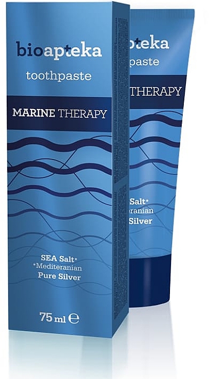 Pasta do zębów z solą morską i jonami srebra - Bioapteka Marine Therapy Toothpaste — Zdjęcie N1