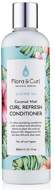 Odżywka dla blondynek - Flora & Curl Soothe Me Coconut Mint Curl Refresh Conditioner — Zdjęcie N1