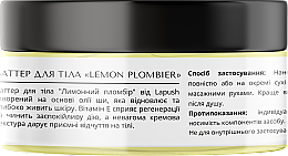 Kremowe masło cytrynowe do ciała - Lapush Body Butter Lemon Plombier — Zdjęcie N3