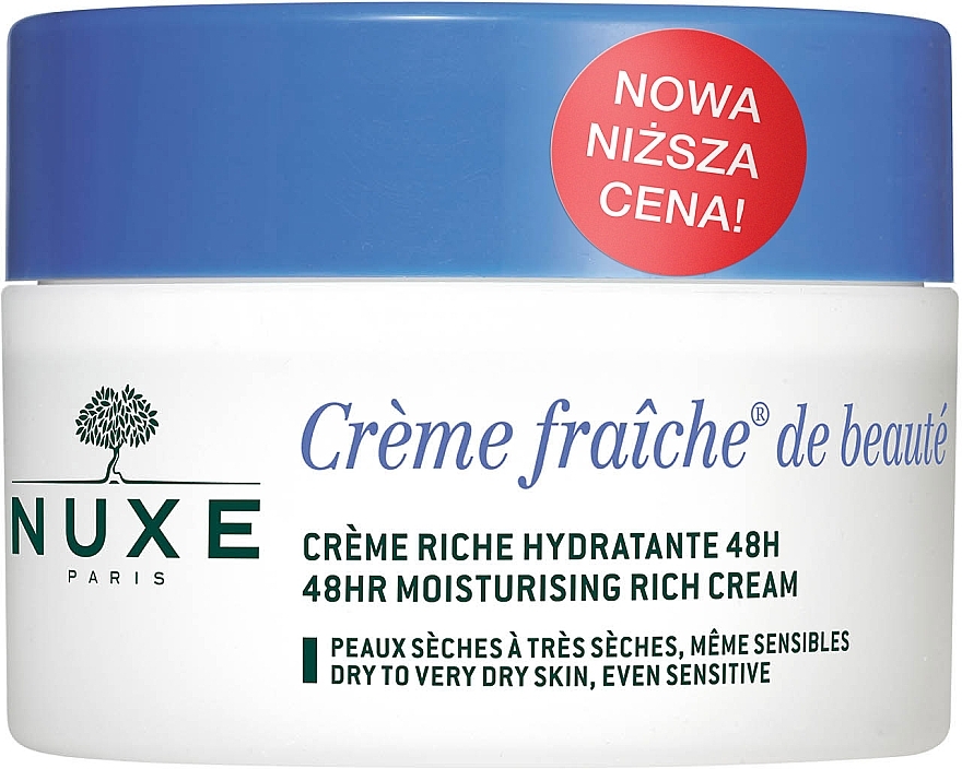 Bogaty krem nawilżająco-kojący do twarzy - Nuxe Crème Fraîche de Beauté Enrichie Soothing And Moisturizing Rich Cream — Zdjęcie N2