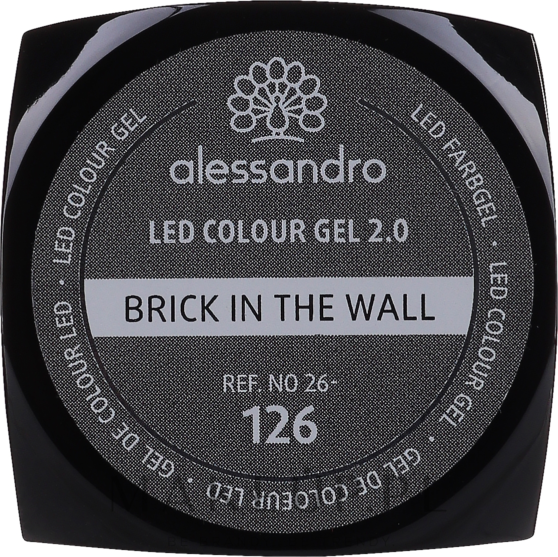Żel do paznokci - Alessandro International LED Colour Gel 2.0 — Zdjęcie 126 - Brick In The Wall