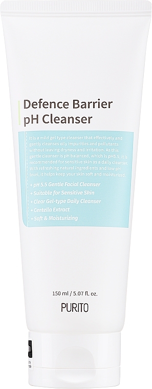 Regulujący żel do mycia twarzy - Purito Defence Barrier Ph Cleanser — Zdjęcie N1