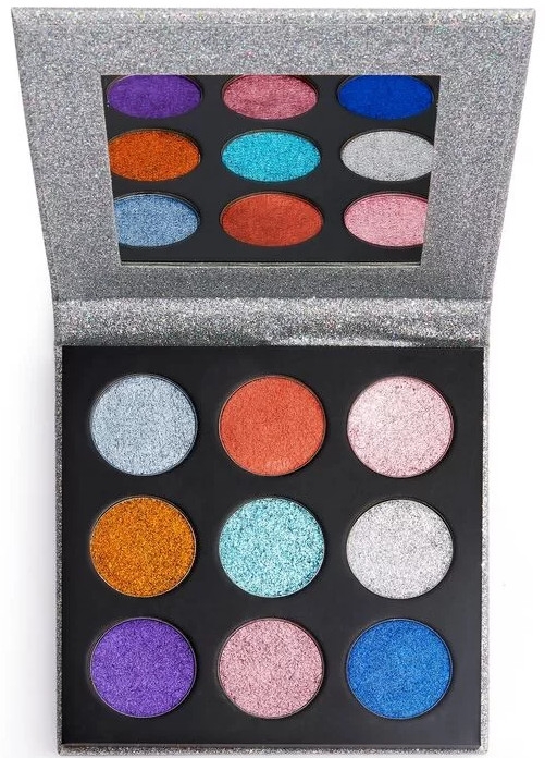 Paletka pigmentów - Makeup Revolution Pressed Glitter Palette Illusion — Zdjęcie N3