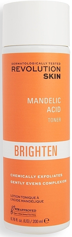 Rozjaśniający tonik z kwasem migdałowym - Revolution Skincare Brighten Mandelic Acid — Zdjęcie N1