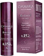 Odbudowujący krem na noc z retinolem 0,15% - Casmara Retinol Proage Renewal Night Cream — Zdjęcie N2