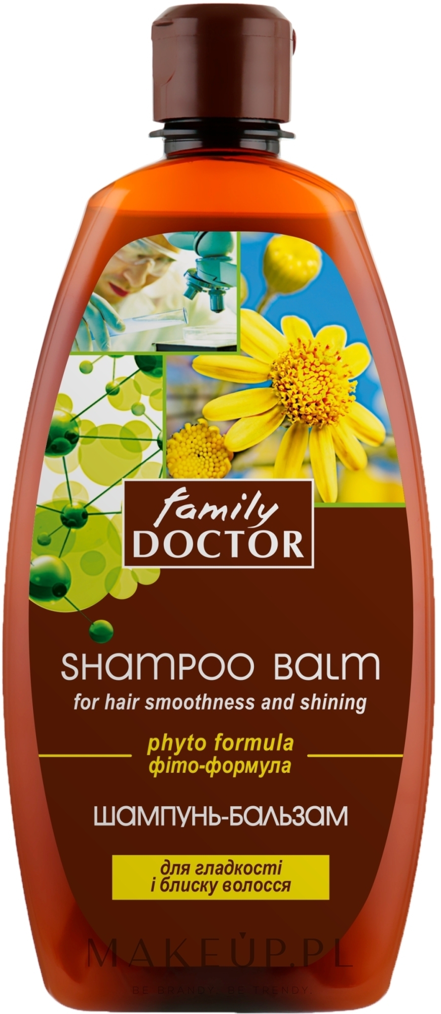 Szampon-balsam „Fitoformuła” dla gładkości i połysku włosów - Family Doctor — Zdjęcie 500 ml