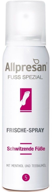 Odświeżający spray-dezodorant do stop - Allpresan Foot Special 5 Frische-Spray