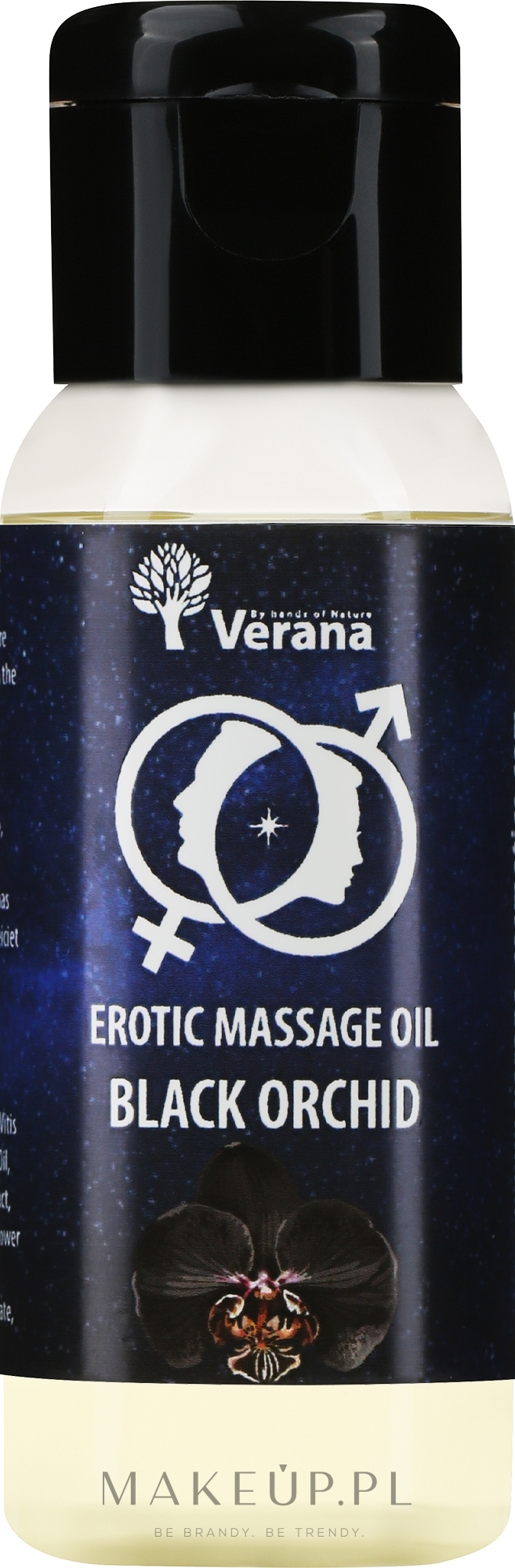 Olejek do masażu erotycznego Czarna Orchidea - Verana Erotic Massage Oil Black Orchid — Zdjęcie 30 ml