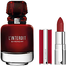 Givenchy L'Interdit Rouge - Zestaw (edp 50 ml + lipstick 1,5 g) — Zdjęcie N2