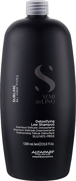 Szampon do wszystkich rodzajów włosów - Alfaparf Semi Di Lino Sublime Detoxifying Low Shampoo — Zdjęcie N2