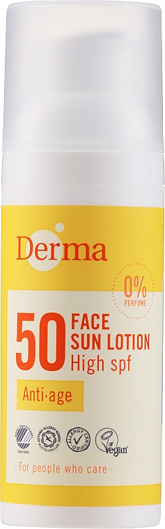 Przeciwsłoneczny balsam przeciwstarzeniowy do twarzy SPF 50 - Derma Sun Face Lotion Anti-Age — Zdjęcie N2