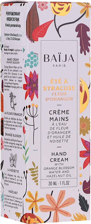 Kojący krem do rąk - Baïja Été À Syracuse Hand Cream — Zdjęcie N2