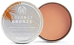 Matowy puder brązujący do twarzy - The Body Shop Coconut Bronze Matte Bronzing Powder — Zdjęcie N1